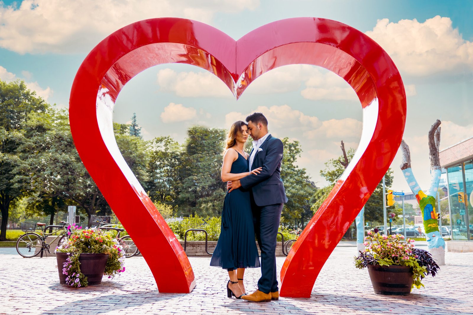 Toronto distillery District Engagement Shoot